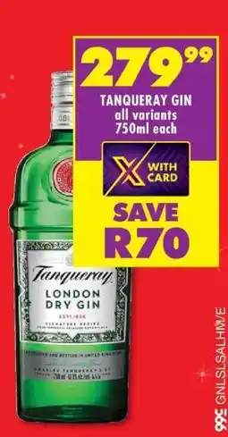 Shoprite Tanqueray Gin offer