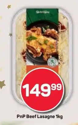 Pick n Pay PnP Beef Lasagne 1kg offer