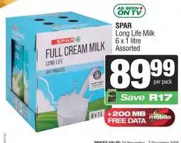 Spar SPAR Long Life Milk offer