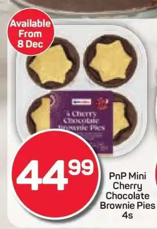 Pick n Pay PnP Mini Cherry Chocolate Brownie Pies 4s offer
