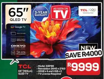 Pick n Pay Hypermarket TCL 65 QLED TV offer
