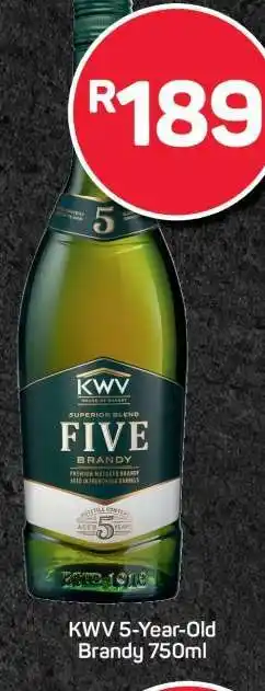 Pick n Pay KWV 5-Year-Old Brandy 750ml offer