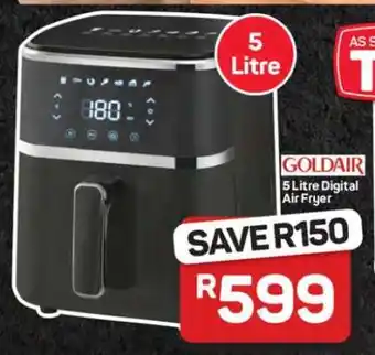 Pick n Pay Hypermarket Goldair 5-Litre Digital Air Fryer offer