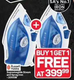 Pick n Pay Hypermarket Russell Hobbs Supremeglide Steam and Spray Iron offer