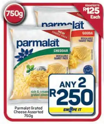Pick n Pay Hypermarket Parmalat Grated Cheese Assorted offer