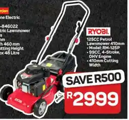 Pick n Pay Hypermarket Ryobi 125cc Petrol Lawnmower offer