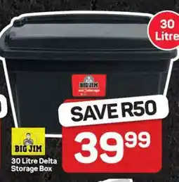 Pick n Pay Hypermarket Big Jim 30 Litre Delta Storage Box offer
