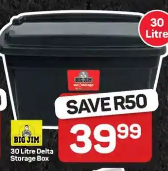 Pick n Pay Hypermarket Big Jim 30 Litre Delta Storage Box offer