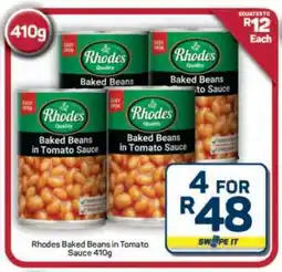 Pick n Pay Hypermarket Rhodes Baked Beans in Tomato Sauce 410g offer