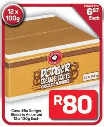 Pick n Pay Hypermarket Casa-Mia Dodger Biscuits Assorted offer
