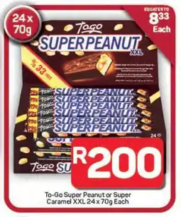 Pick n Pay Hypermarket To-Go Super Peanut or Super Caramel XXL offer