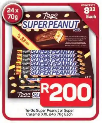 Pick n Pay Hypermarket To-Go Super Peanut or Super Caramel XXL offer