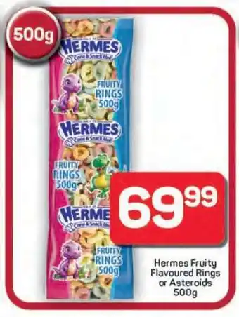 Pick n Pay Hypermarket Hermes Fruity Flavoured Rings or Asteroids 500g offer