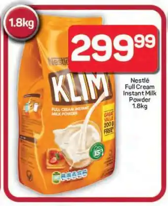 Pick n Pay Hypermarket Nestlé Full Cream Instant Milk Powder 1.8kg offer