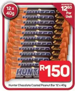 Pick n Pay Hypermarket Hunter Chocolate Coated Peanut Bar 12 x 40g offer