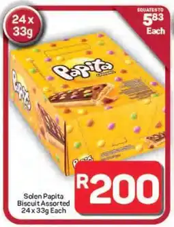 Pick n Pay Hypermarket Solen Papita Biscuit Assorted offer