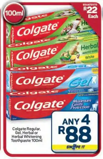 Pick n Pay Hypermarket Colgate Toothpaste offer