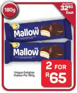 Pick n Pay Hypermarket Unique Delights Mallow Pie 180g offer