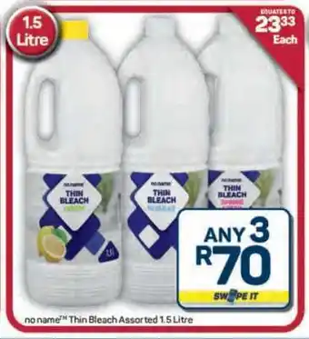 Pick n Pay Hypermarket no name Thin Bleach Assorted 1.5 Litre offer