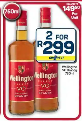 Pick n Pay Hypermarket Wellington VO Brandy 750ml offer