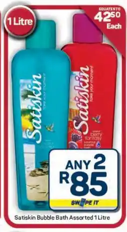 Pick n Pay Hypermarket Satiskin Bubble Bath Assorted 1 Litre offer