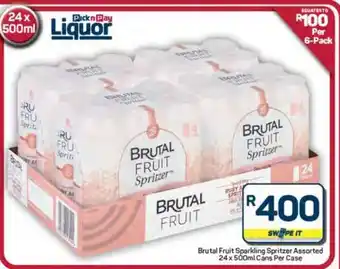 Pick n Pay Hypermarket Brutal Fruit Sparkling Spritzer Assorted offer