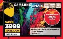 HiFi Corp Samsung 43-inch FHD Smart TV-43F6000F offer