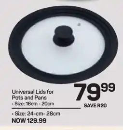 Pick n Pay Hypermarket Universal Lids for Pots and Pans offer