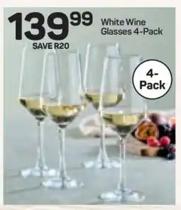 Pick n Pay Hypermarket White Wine Glasses 4-Pack offer