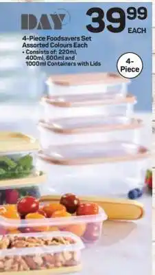 Pick n Pay Hypermarket 4-Piece Foodsavers Set offer