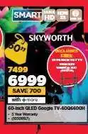 HiFi Corp Skyworth 60-Inch QLED Google TV-60Q60G0H offer