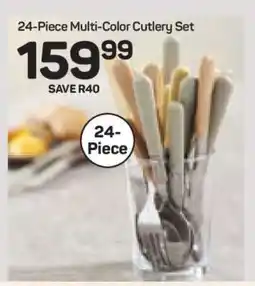 Pick n Pay Hypermarket 24-Piece Multi-Color Cutlery Set offer