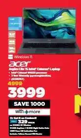 HiFi Corp Acer Aspire 3 Lite 15 Intel Celeron Laptop offer