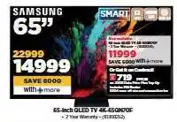 HiFi Corp Samsung 65-Inch QLED TV 4K-65QN70F offer