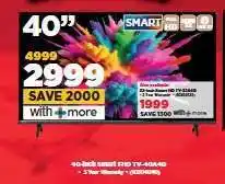 HiFi Corp 40-inch Smart FHD TV-40A40 offer