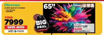 HiFi Corp Hisense 65-Inch QLED 4K TV-65Q60G offer