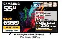 HiFi Corp Samsung 55-inch Crystal UHD 4K-55BU8000F offer