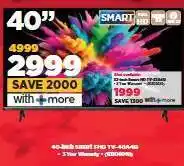 HiFi Corp 40-inch Smart FHD TV-40A4G offer