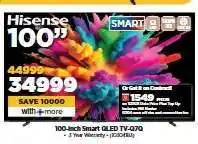 HiFi Corp Hisense 100 Smart QLED TV-70 offer