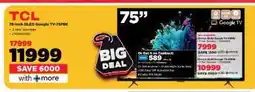 HiFi Corp TCL 75-inch QLED Google TV 75P8RK offer