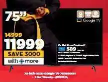 HiFi Corp 75-Inch QLED Google TV-75Q6600H offer