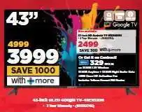 HiFi Corp 43-inch QLED Google TV 43QESG2H offer