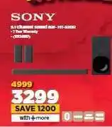 HiFi Corp Sony 5.1 Channel Sound Bar- HT-S20R offer