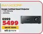 HiFi Corp MAXDORF Google Certified Smart Projector offer