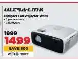 HiFi Corp Ultra-Link Compact Led Projector White offer