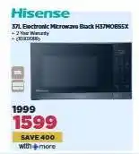 HiFi Corp Hisense 37L Electronic Microwave Black H37MOB55X offer