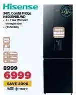 HiFi Corp Hisense 347L Combi Fridge H450BMIIB-WD offer