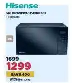 HiFi Corp Hisense 34L Microwave H34MOBS17 offer