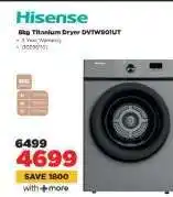 HiFi Corp Hisense 8kg Titanium Dryer DV70W801UT offer