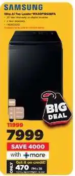 HiFi Corp Samsung 19kg AI Top Loader WA90F1959BFA offer